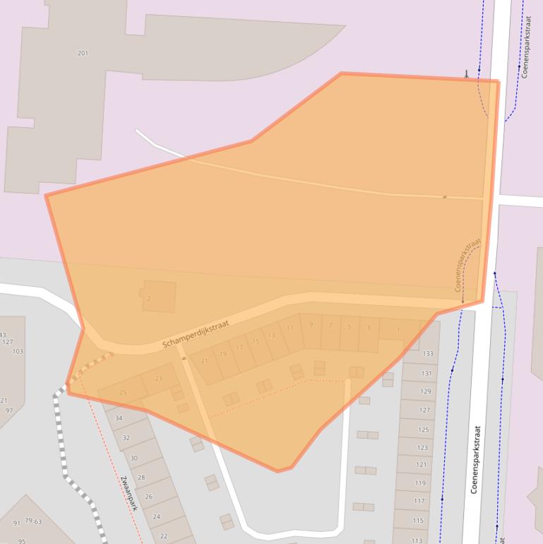 Kaart van postcodegebied 7202AJ.