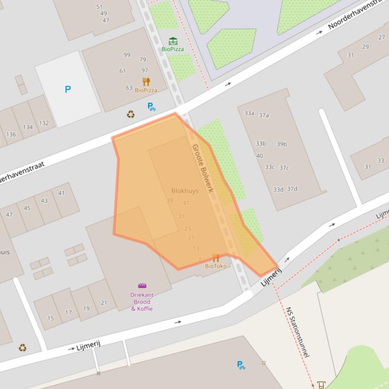 Kaart van postcodegebied 7202AL.