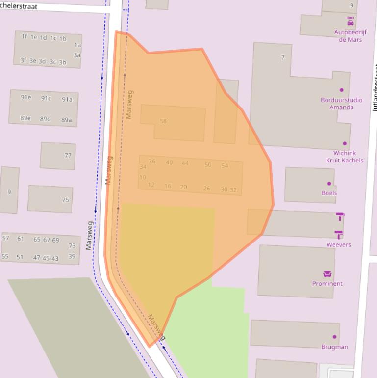 Kaart van postcodegebied 7202AV.