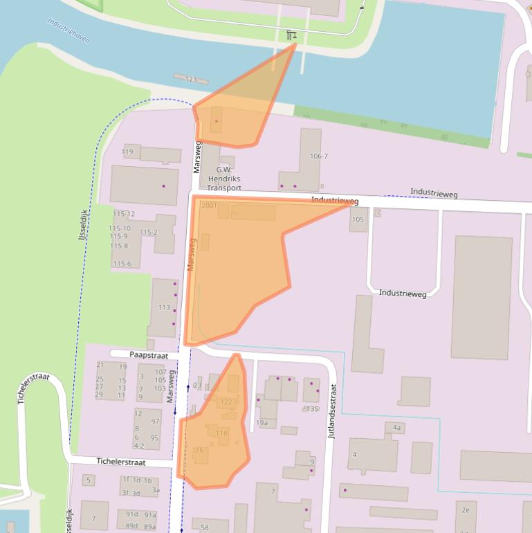 Kaart van postcodegebied 7202AX.