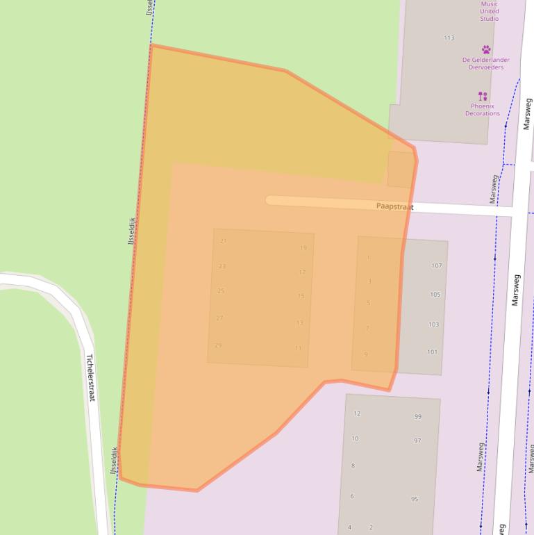 Kaart van postcodegebied 7202BE.