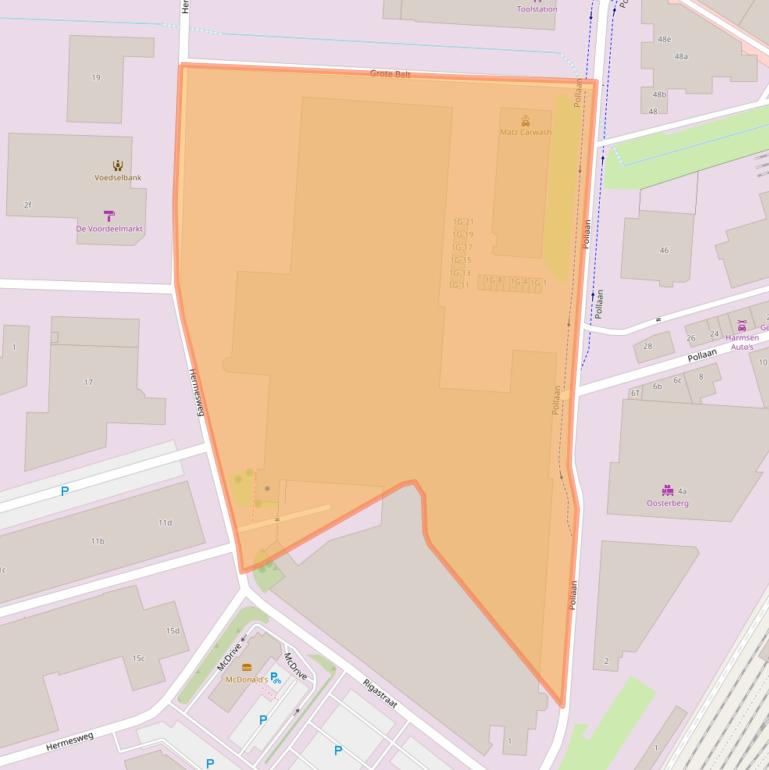 Kaart van postcodegebied 7202BN.