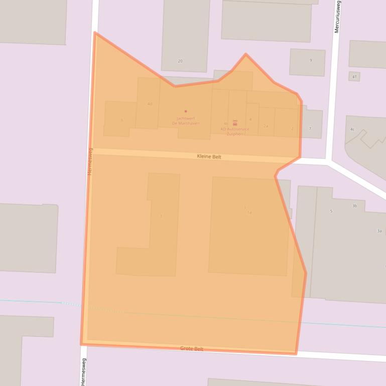 Kaart van postcodegebied 7202CS.