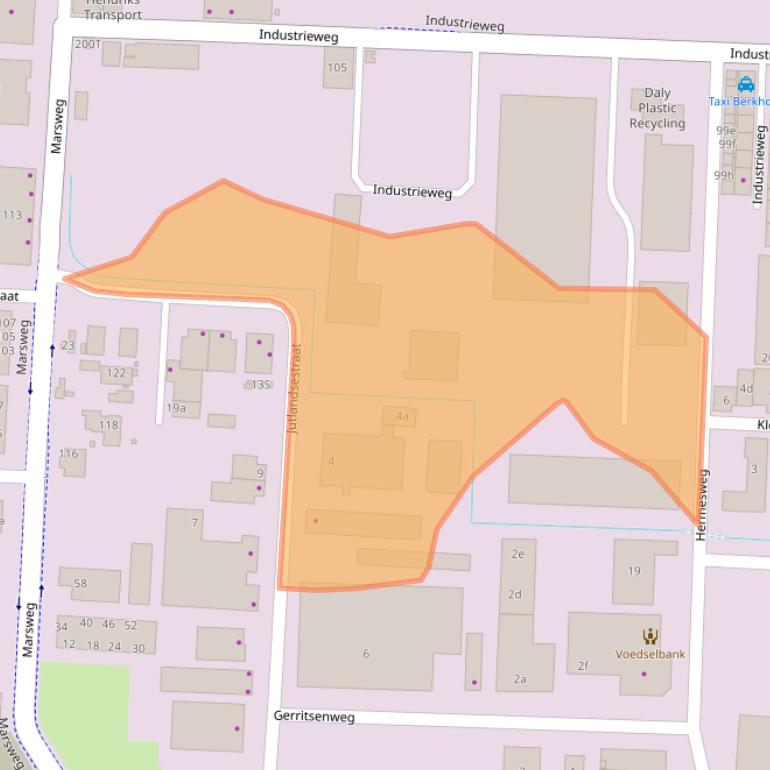Kaart van postcodegebied 7202CV.