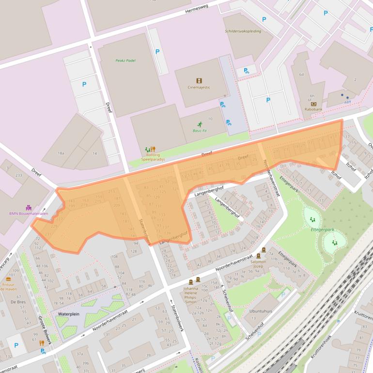 Kaart van postcodegebied 7202DA.