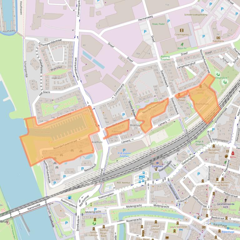 Kaart van postcodegebied 7202DD.