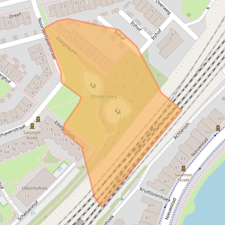 Kaart van postcodegebied 7202DH.