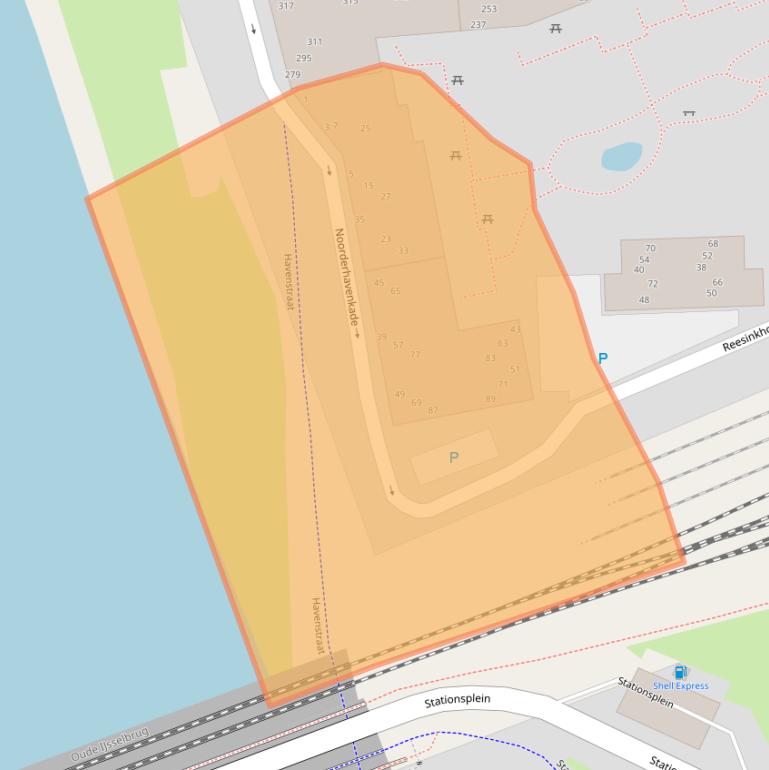 Kaart van postcodegebied 7202DL.