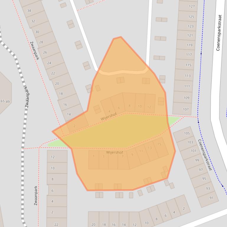 Kaart van postcodegebied 7202DM.