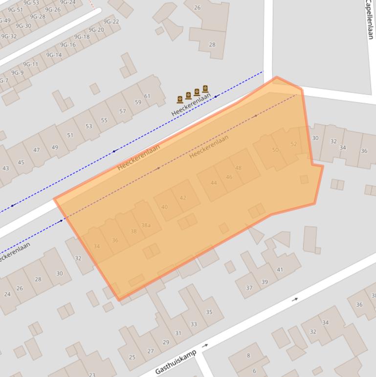 Kaart van postcodegebied 7203BD.