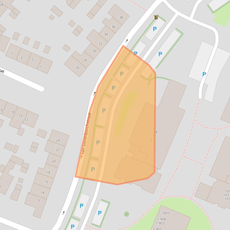 Kaart van postcodegebied 7203CB.