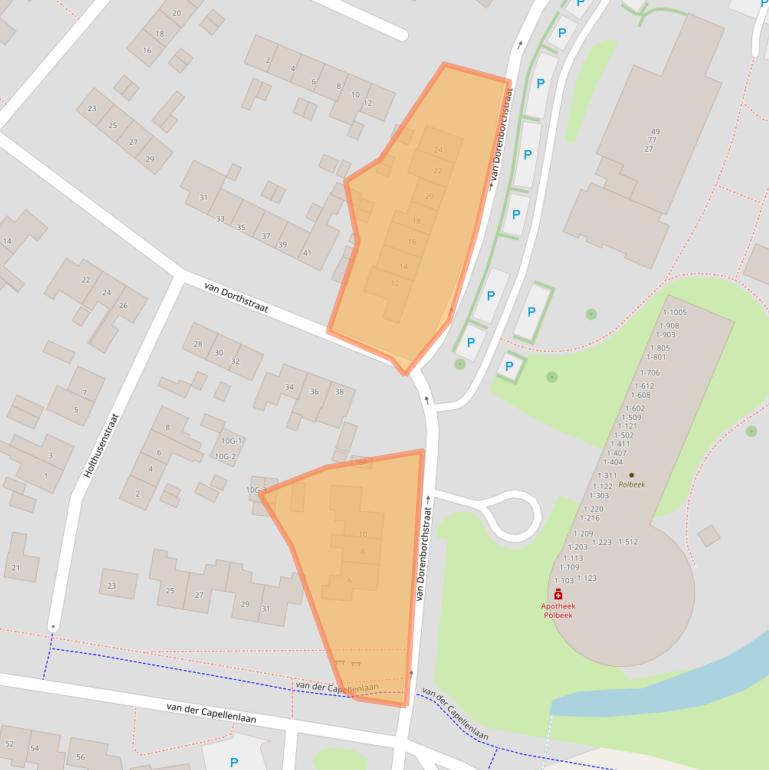 Kaart van postcodegebied 7203CD.