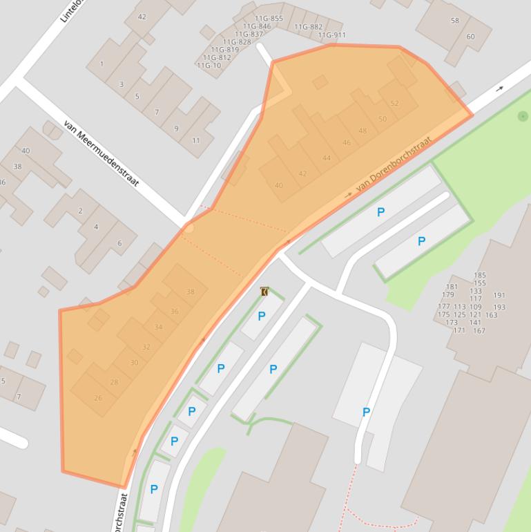 Kaart van postcodegebied 7203CE.