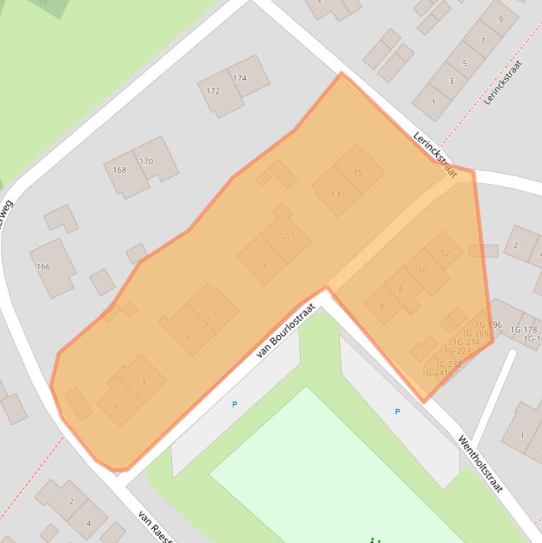 Kaart van postcodegebied 7203CL.