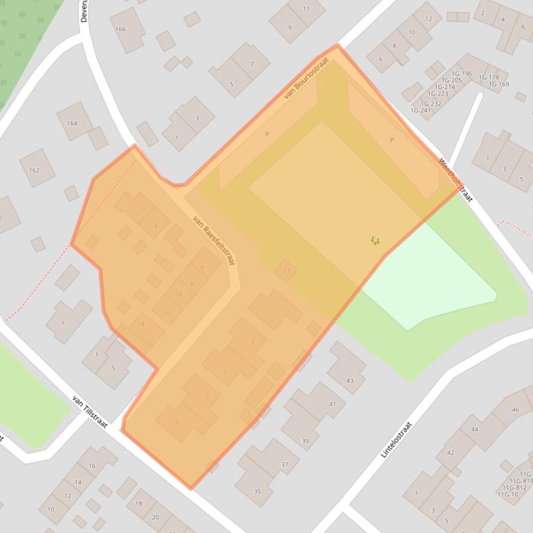 Kaart van postcodegebied 7203CN.