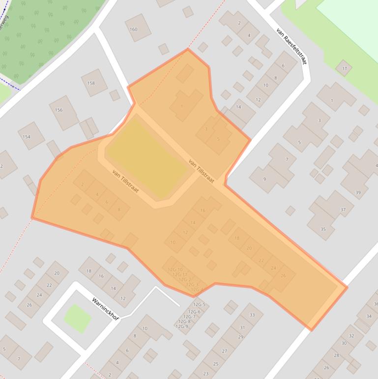 Kaart van postcodegebied 7203CP.