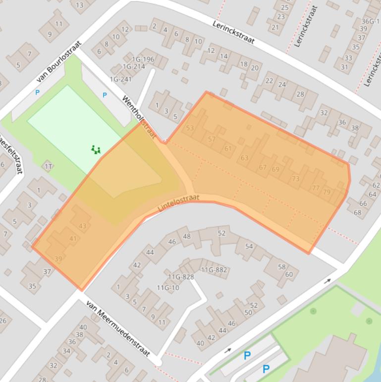 Kaart van postcodegebied 7203CT.