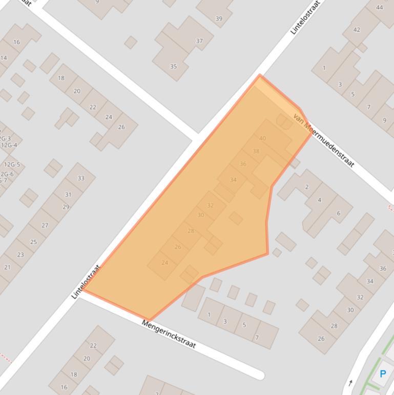 Kaart van postcodegebied 7203CW.