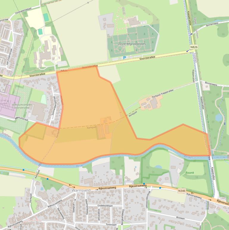 Kaart van postcodegebied 7203DT.