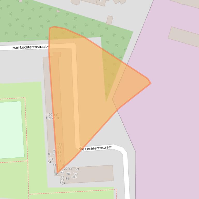 Kaart van postcodegebied 7203EC.