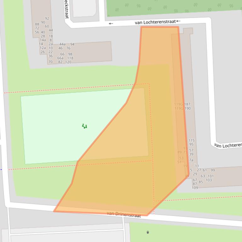 Kaart van postcodegebied 7203ED.