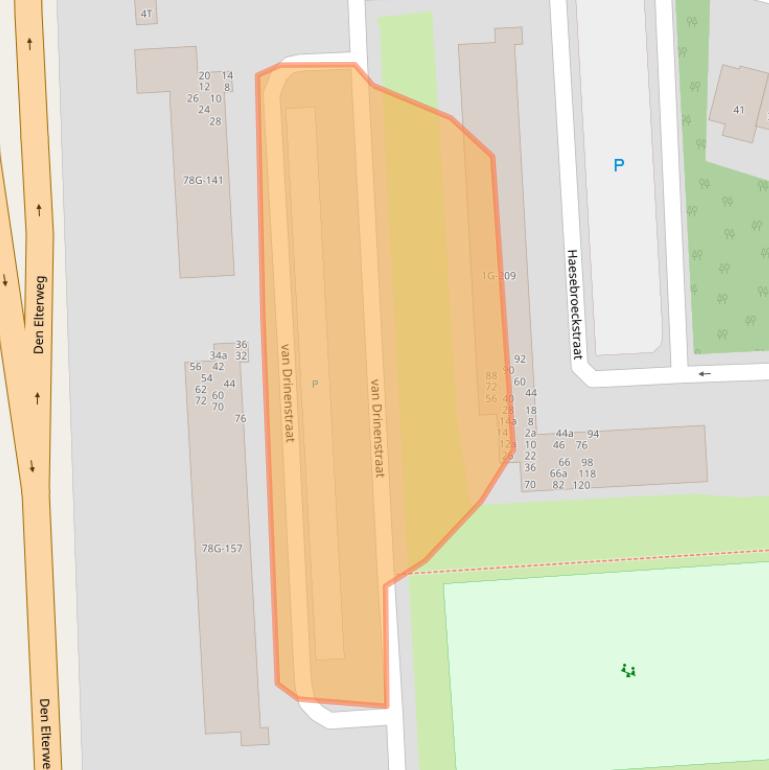 Kaart van postcodegebied 7203EG.