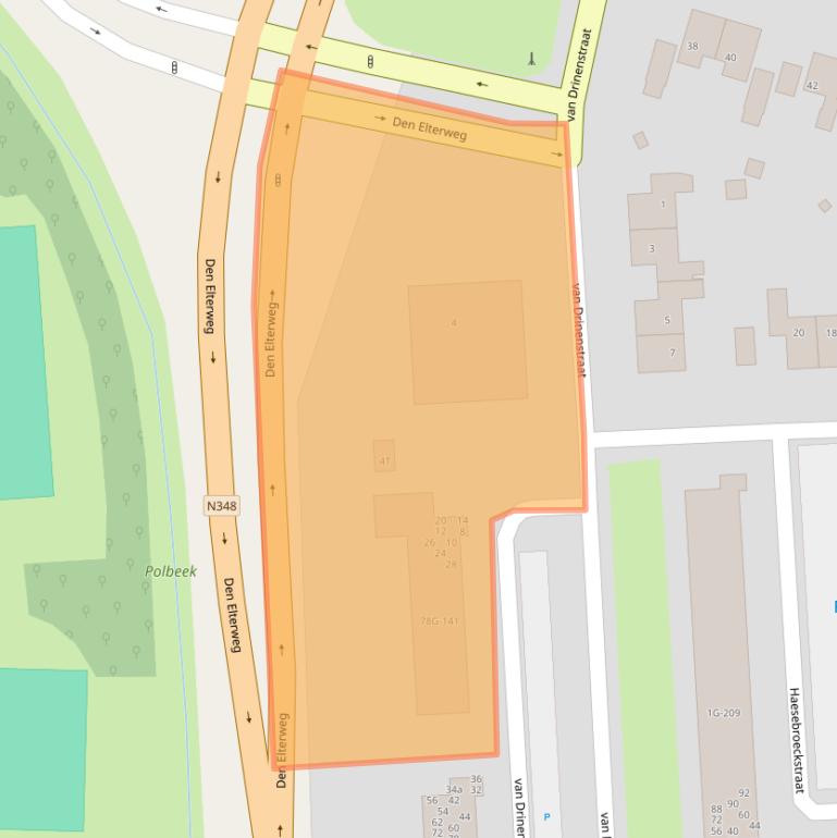 Kaart van postcodegebied 7203EL.