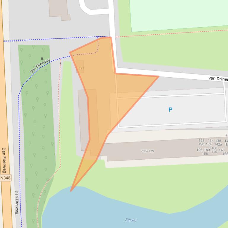 Kaart van postcodegebied 7203EN.