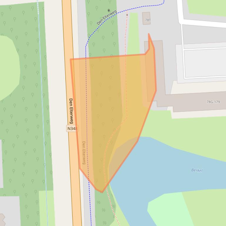 Kaart van postcodegebied 7203EP.