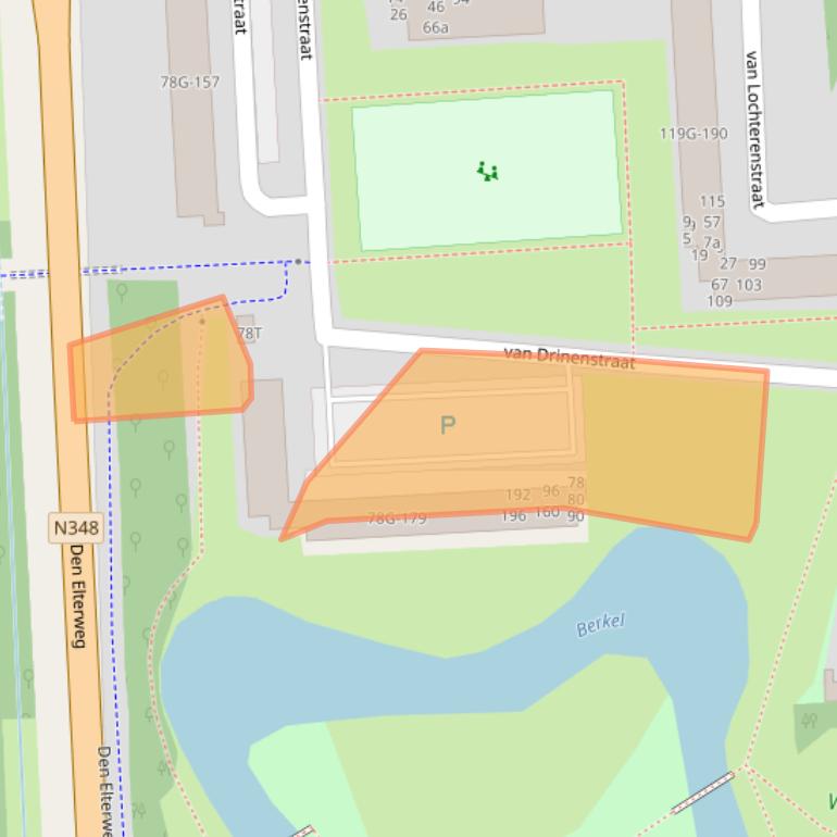 Kaart van postcodegebied 7203ER.