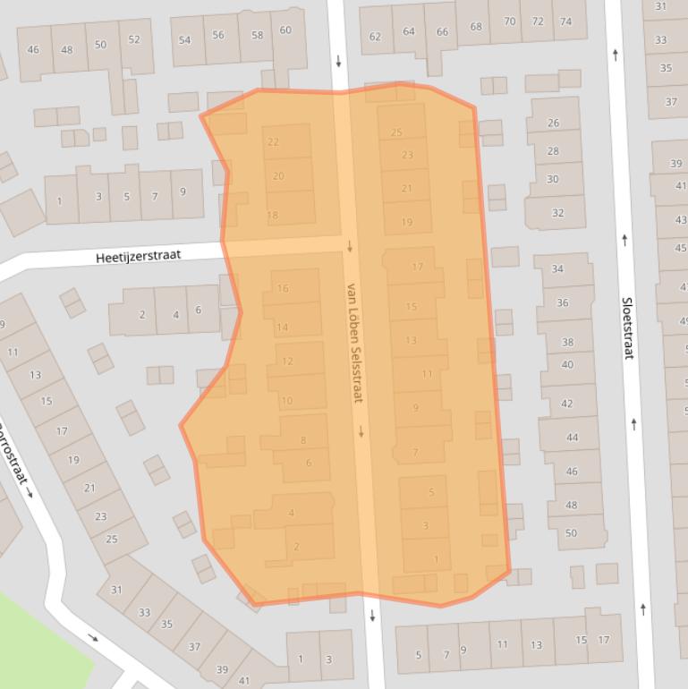 Kaart van postcodegebied 7203GH.