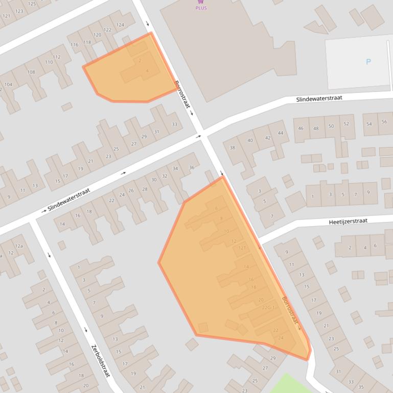 Kaart van postcodegebied 7203GV.