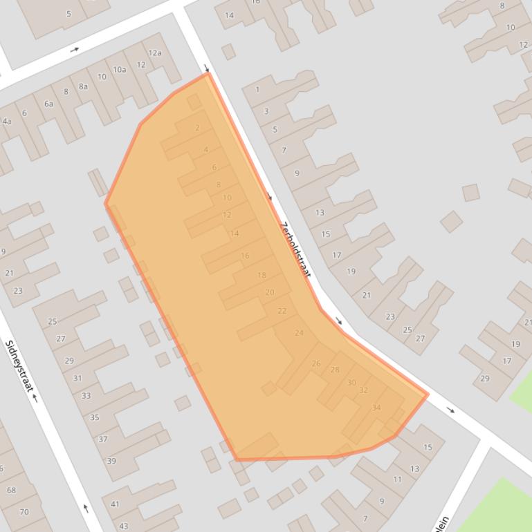 Kaart van postcodegebied 7203GZ.