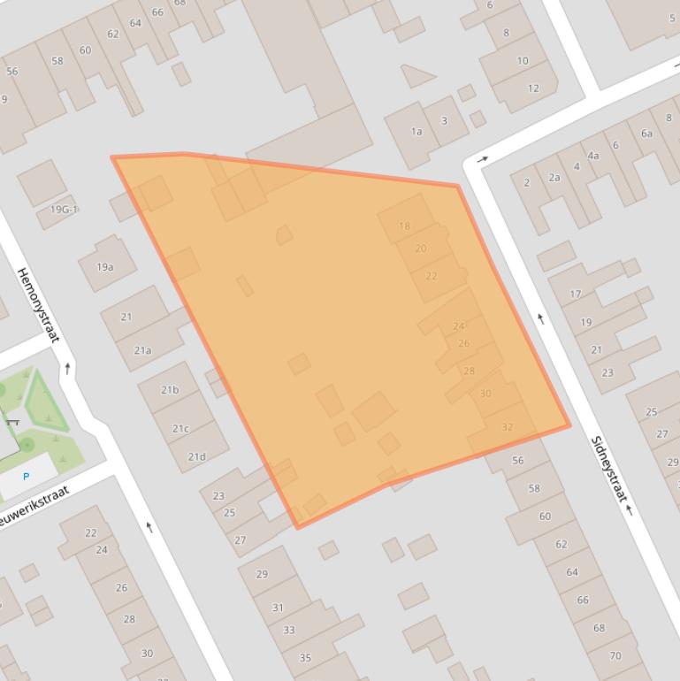 Kaart van postcodegebied 7203HB.