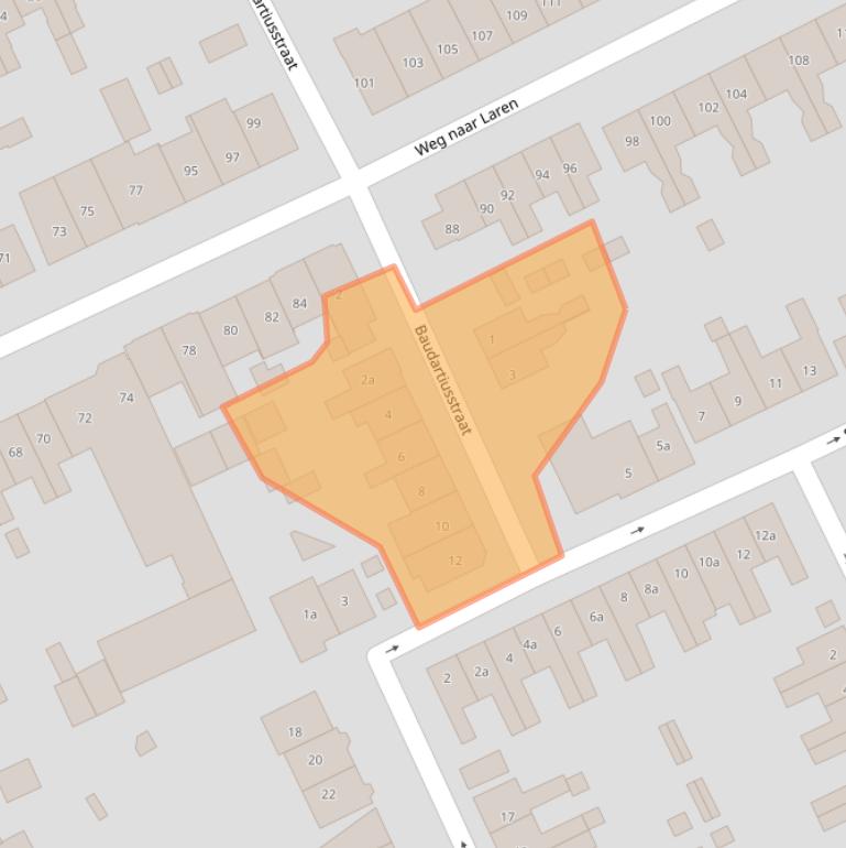 Kaart van postcodegebied 7203HD.