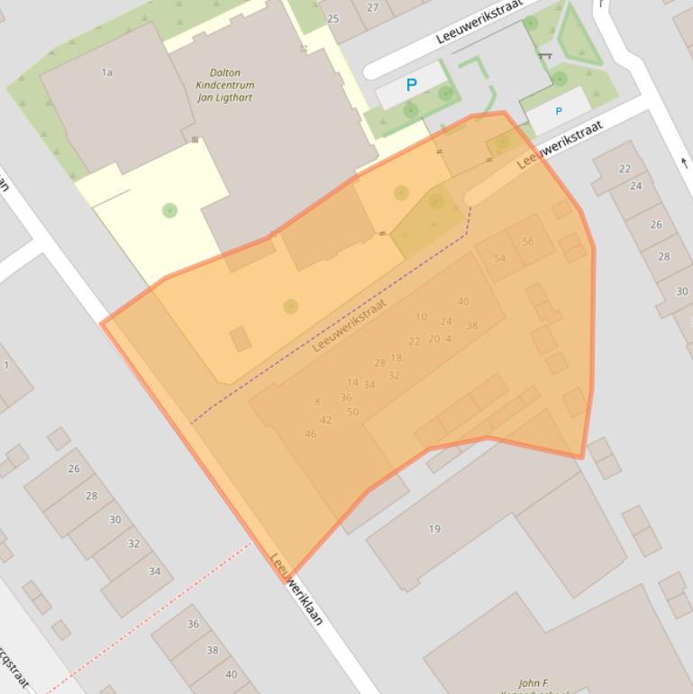 Kaart van postcodegebied 7203JC.