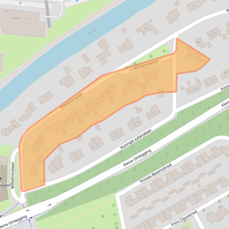 Kaart van postcodegebied 7204AC.