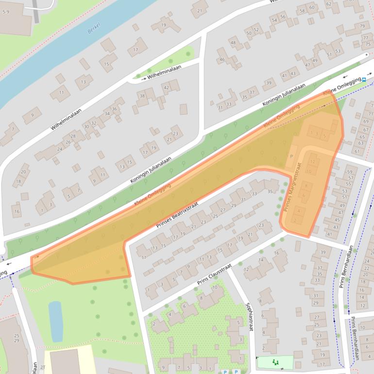 Kaart van postcodegebied 7204AJ.