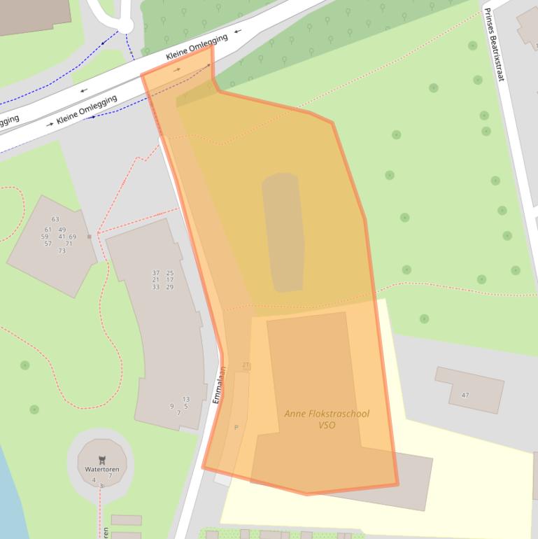 Kaart van postcodegebied 7204AS.