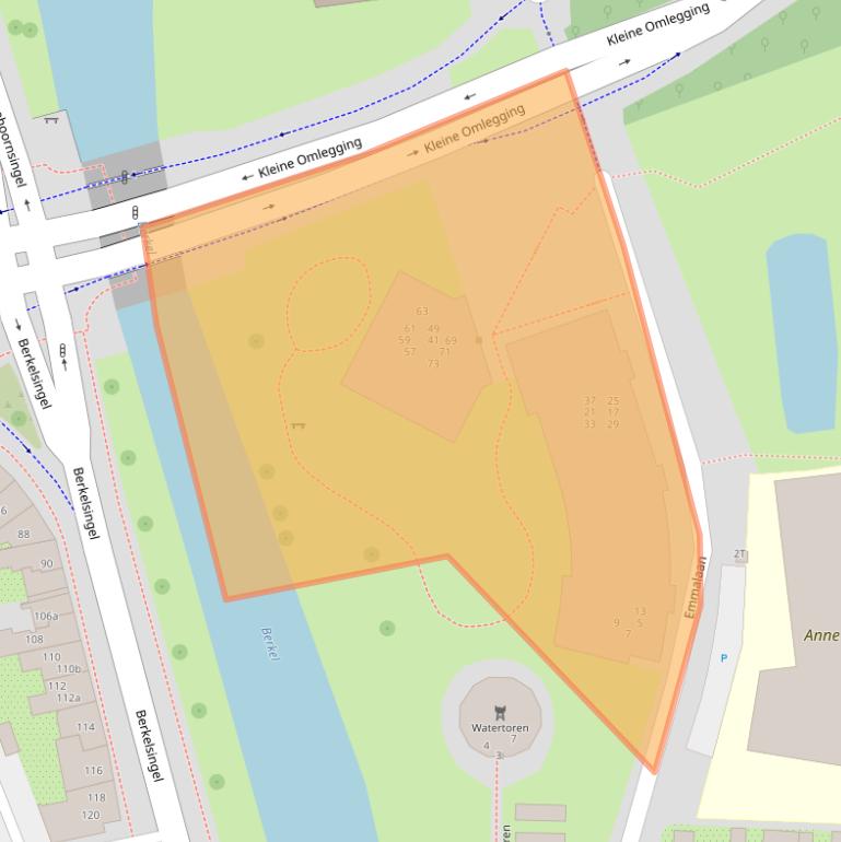 Kaart van postcodegebied 7204AT.