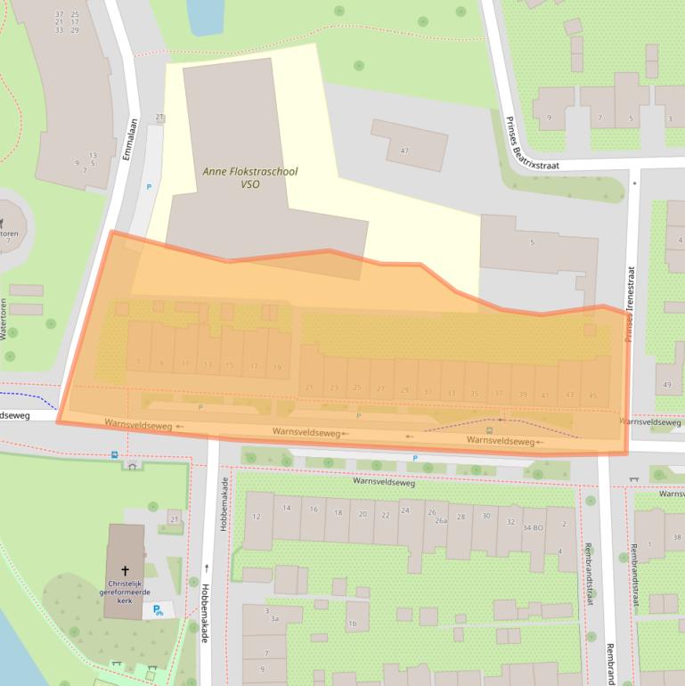 Kaart van postcodegebied 7204BA.