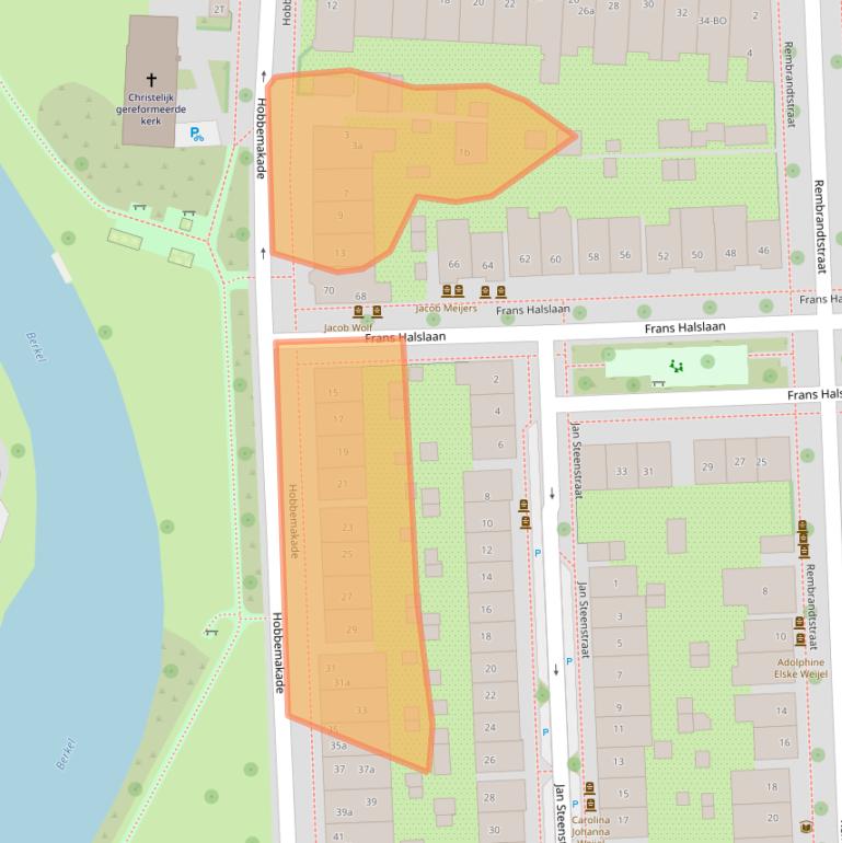 Kaart van postcodegebied 7204BK.