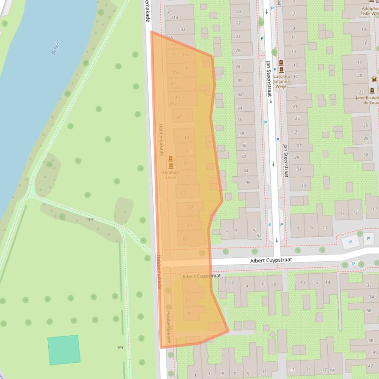 Kaart van postcodegebied 7204BL.
