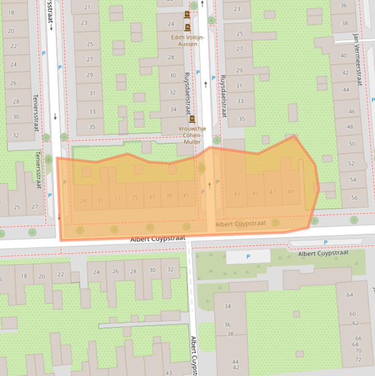 Kaart van postcodegebied 7204BR.