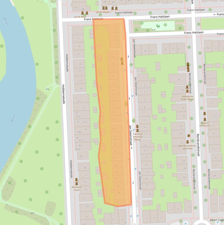 Kaart van postcodegebied 7204BV.