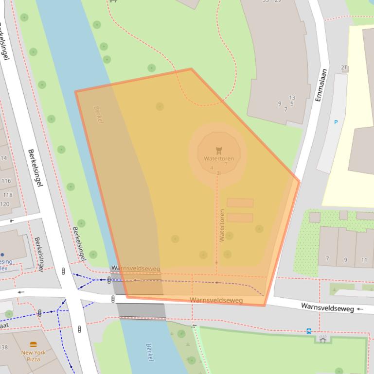 Kaart van postcodegebied 7204BZ.