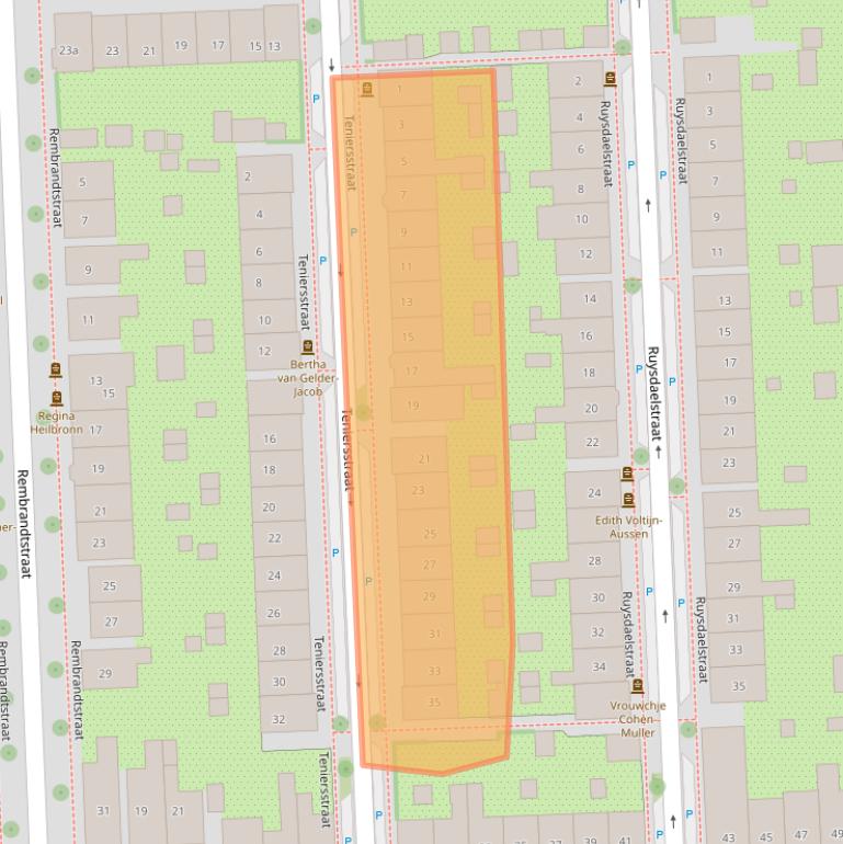 Kaart van postcodegebied 7204CA.