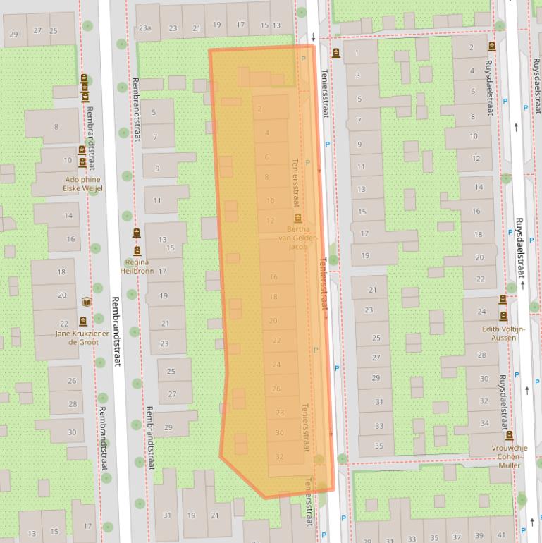 Kaart van postcodegebied 7204CB.