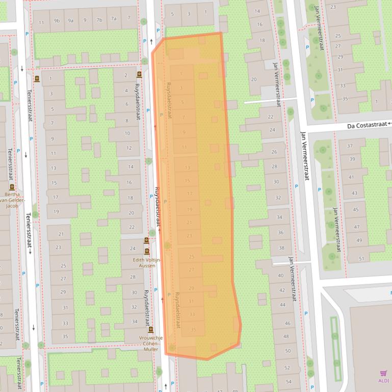 Kaart van postcodegebied 7204CC.