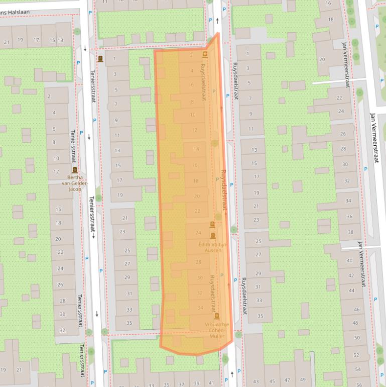 Kaart van postcodegebied 7204CD.